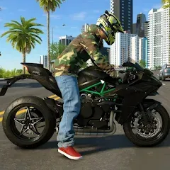 Скачать взлом Kawasaki Ninja H2r Games 3D (Кавасаки Ниндзя 2р Игры 3D)  [МОД Бесконечные деньги] - полная версия apk на Андроид