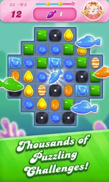 Candy Crush Saga (Кенди Краш Сага)  [МОД Unlocked] Screenshot 3