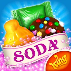 Взломанная Candy Crush Soda Saga (Кенди Краш Сода Сага)  [МОД Unlocked] - последняя версия apk на Андроид