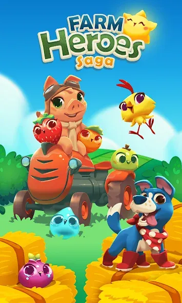 Farm Heroes Saga (Фарм Хероус Сага)  [МОД Все открыто] Screenshot 1