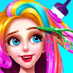 Скачать взломанную Girls Hair Salon  [МОД Menu] - последняя версия apk на Андроид