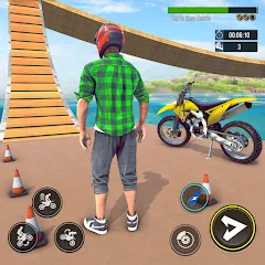 Скачать взломанную Bike Stunt : Motorcycle Game  [МОД Все открыто] - полная версия apk на Андроид