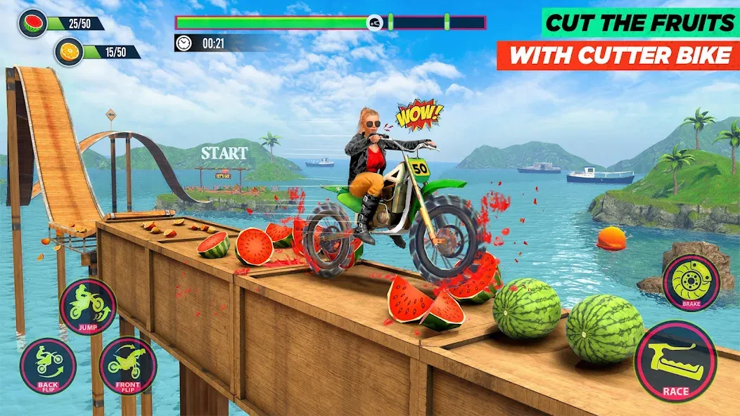 Bike Stunt Game: Tricks Master  [МОД Бесконечные деньги] Screenshot 2