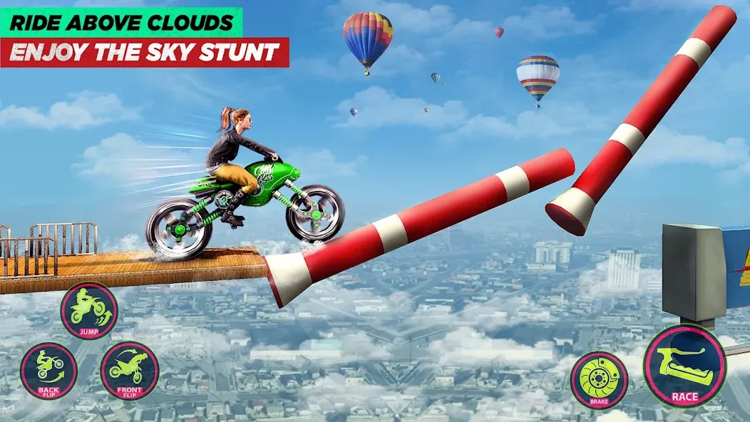 Bike Stunt Game: Tricks Master  [МОД Бесконечные деньги] Screenshot 5