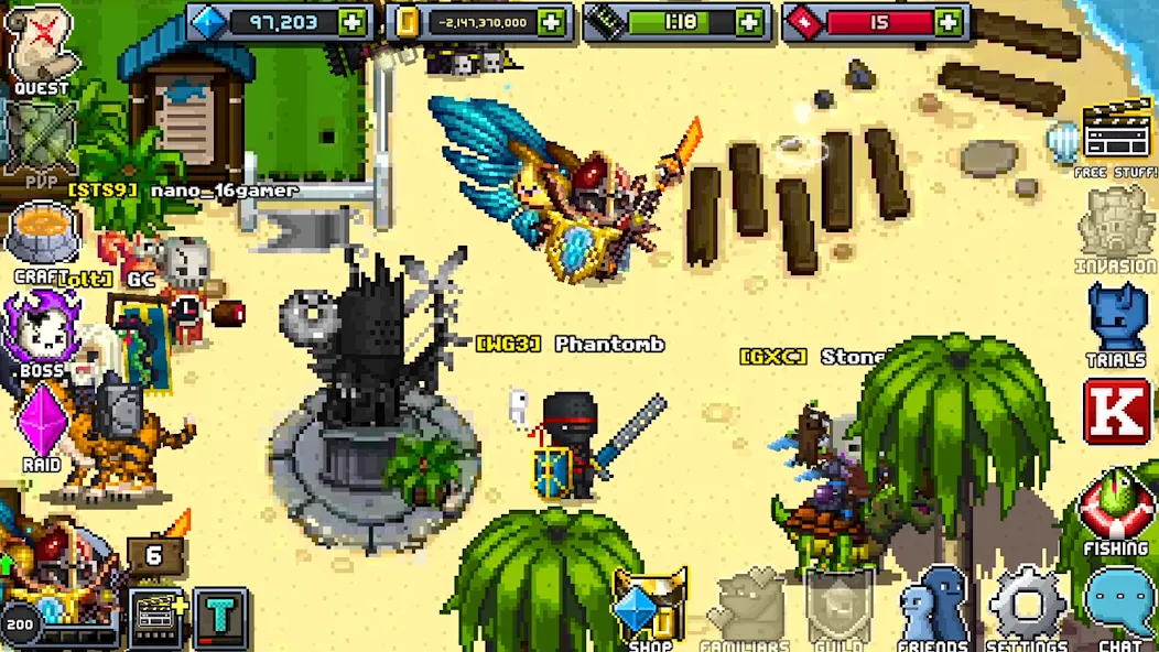 Bit Heroes Quest: Pixel RPG (Бит Хероес Квест)  [МОД Бесконечные деньги] Screenshot 4