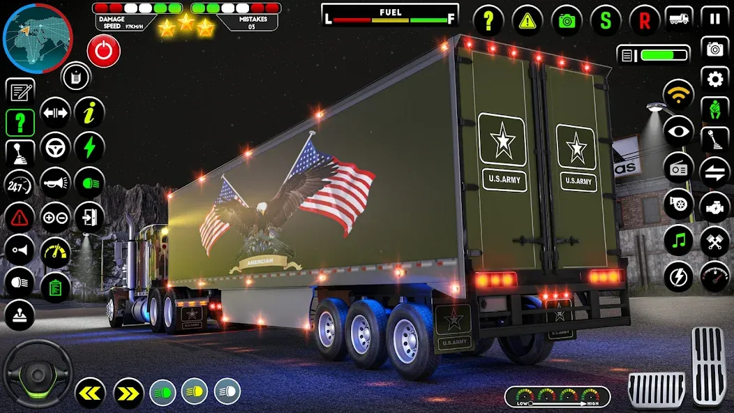 Army Truck Transporter Game 3D  [МОД Много монет] Screenshot 2