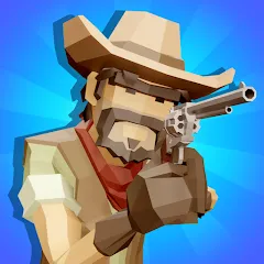 Взлом Western Cowboy: Shooting Game (Вестерн Каубой)  [МОД Много монет] - последняя версия apk на Андроид