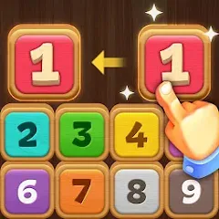 Скачать взломанную Merge Wood: Block Puzzle (Мерж Вуд)  [МОД Unlimited Money] - стабильная версия apk на Андроид