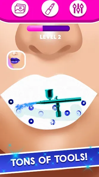 Lip Art Makeup Beauty Game  [МОД Меню] Screenshot 4