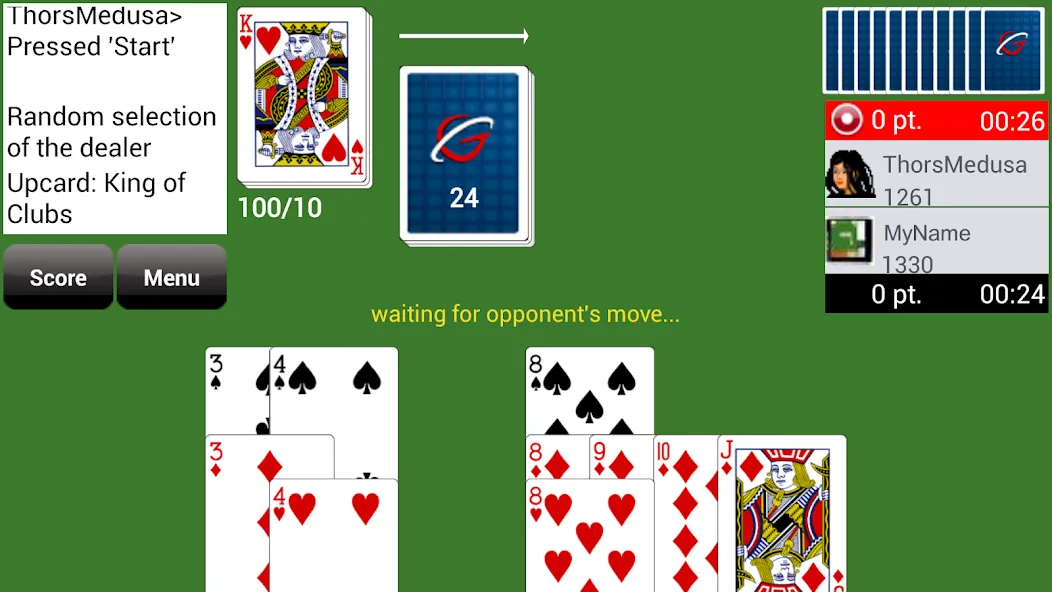 Gin Rummy GC Online (Джин Рамми Онлайн)  [МОД Unlocked] Screenshot 1