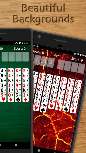 FreeCell Solitaire Classic (Фрисел Солитер Классик)  [МОД Бесконечные деньги] Screenshot 2