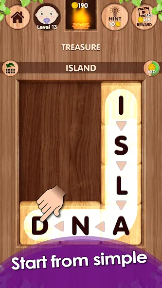 Falling Word Games - Addictive (Фоллинг Уорд Геймс)  [МОД Бесконечные деньги] Screenshot 3