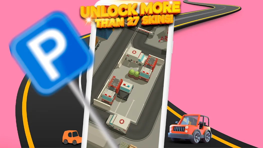 Parking Jam 3D (Парковочный затор 3D)  [МОД Unlocked] Screenshot 3