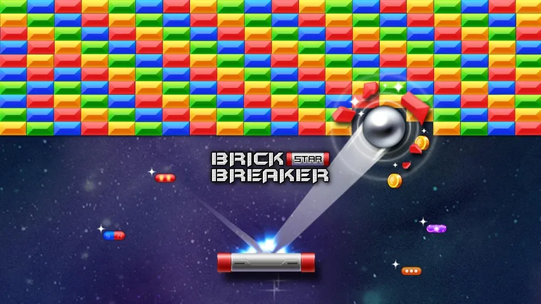 Brick Breaker Star: Space King  [МОД Mega Pack] Screenshot 1