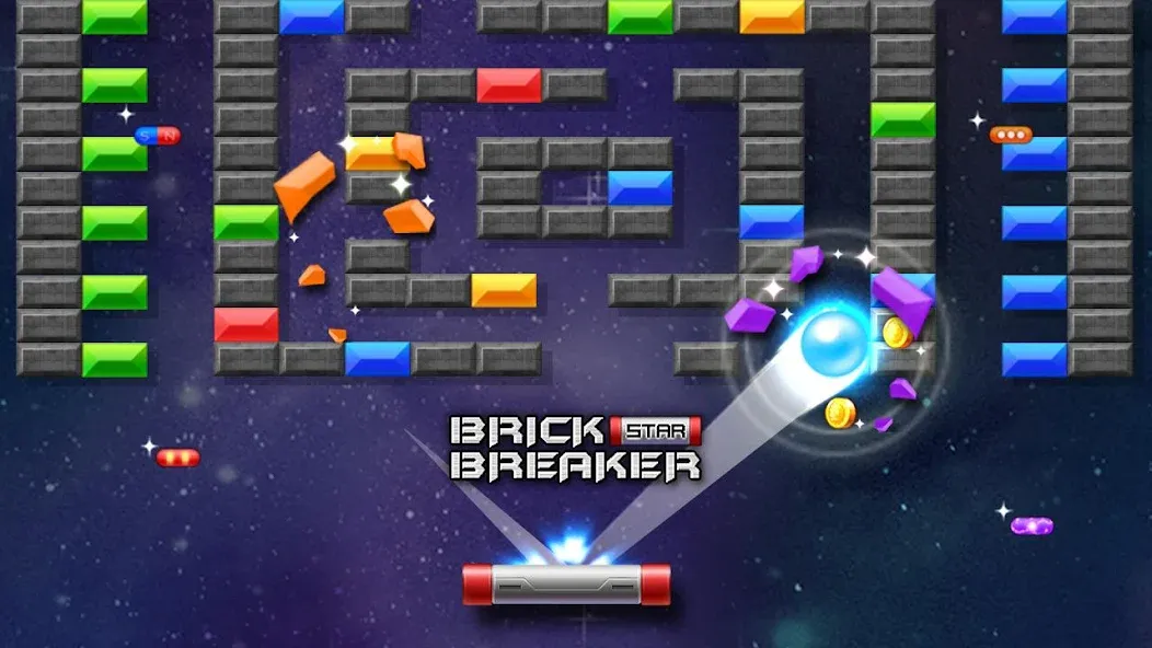 Brick Breaker Star: Space King  [МОД Mega Pack] Screenshot 3