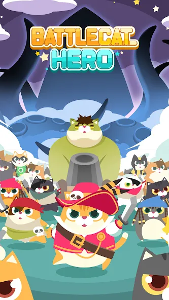 Battle Cat Hero (Баттл Кэт Герой)  [МОД Много монет] Screenshot 1