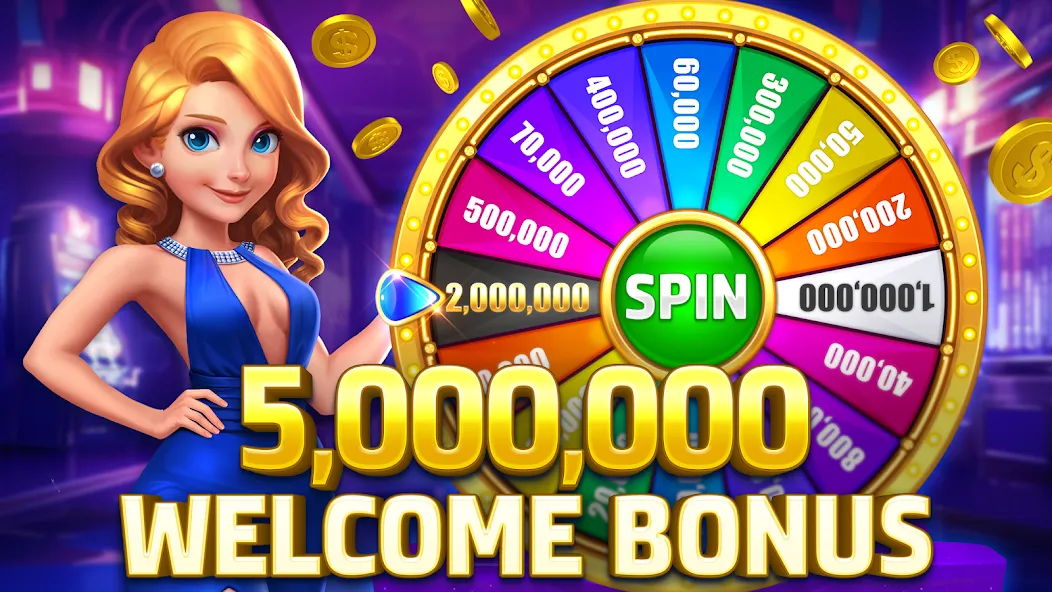 HighRoller Vegas: Casino Games (Хайроллер Вегас)  [МОД Много монет] Screenshot 1