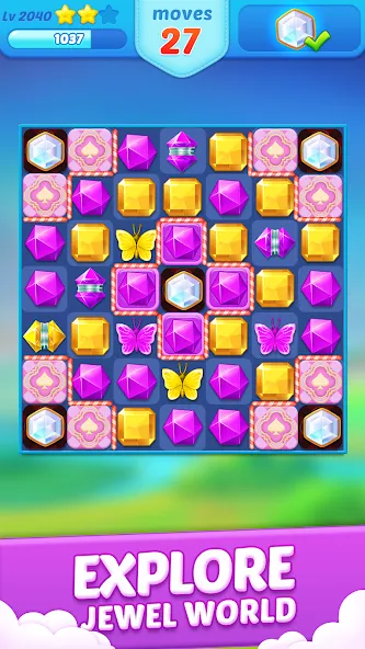 Jewel Crush™ - Match 3 Legend  [МОД Unlimited Money] Screenshot 4