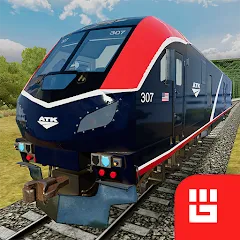 Взлом Train Simulator PRO USA (Трейн Симулятор ПРО США)  [МОД Mega Pack] - последняя версия apk на Андроид