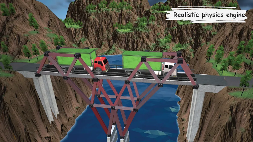 Bridgezz: Bridge Construction (Бриджзз)  [МОД Бесконечные деньги] Screenshot 4