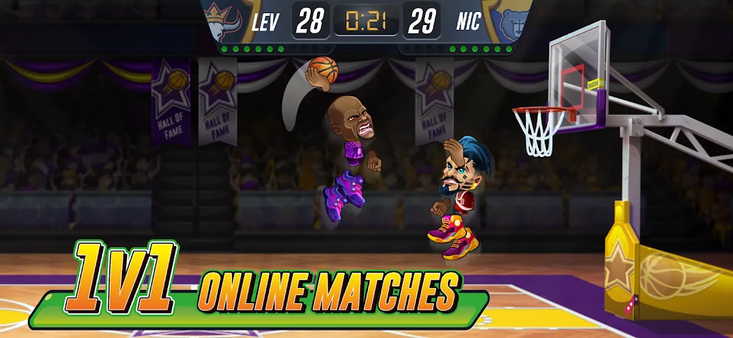 Basketball Arena: Online Game (Баскетбольная арена)  [МОД Бесконечные монеты] Screenshot 1