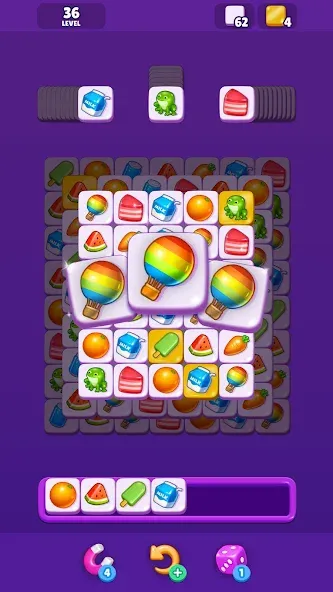 Tile Match - Matching Game (Тайл Матч)  [МОД Бесконечные деньги] Screenshot 3