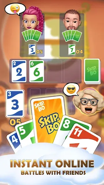 Skip-Bo (кип)  [МОД Много денег] Screenshot 2