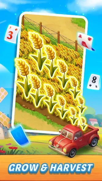 Solitaire Farm Adventure (Солитер)  [МОД Много монет] Screenshot 5