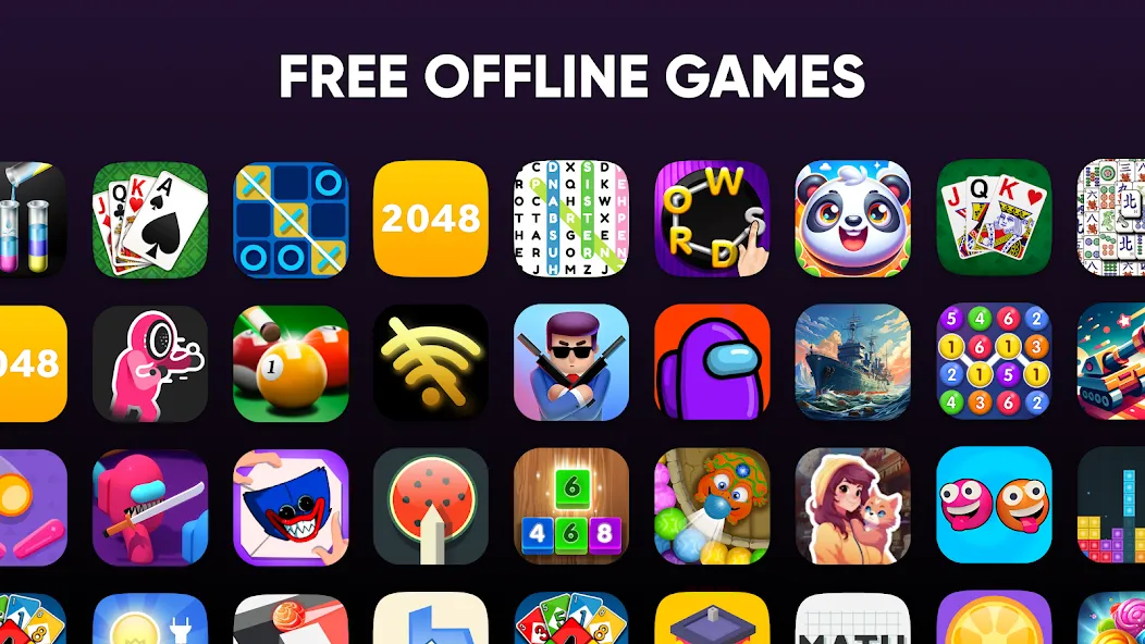 Offline Games - No WiFi - Fun  [МОД Unlocked] Screenshot 1