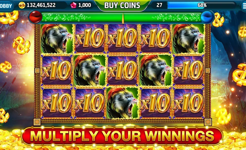 Ape Slots: Vegas Casino Deluxe  [МОД Menu] Screenshot 4