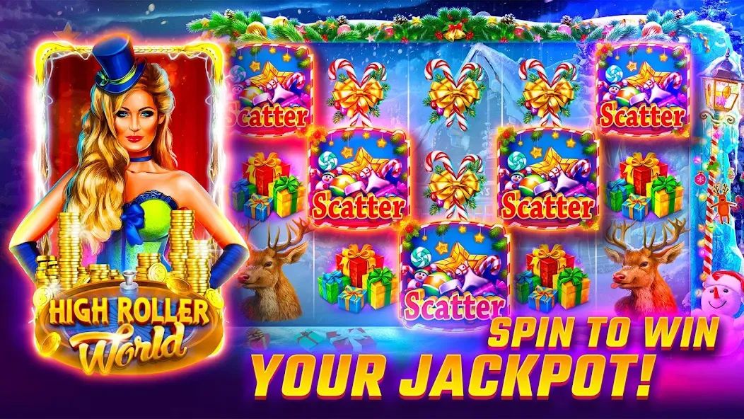 Slots WOW Casino Slot Machine (Слотс ВОУ)  [МОД Mega Pack] Screenshot 1