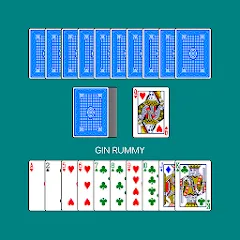 Взломанная Gin Rummy (Джин Рамми)  [МОД Бесконечные деньги] - полная версия apk на Андроид