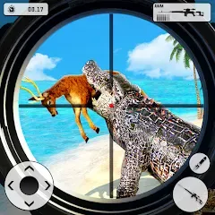 Скачать взломанную Crocodile Hunting Animal Games (Крокодил Охота Игры с животными)  [МОД Много монет] - последняя версия apk на Андроид