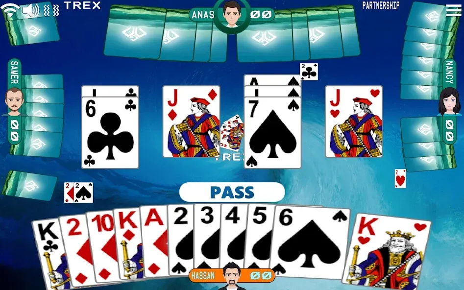 Golden Card Games Tarneeb Trix (Голден Кард Геймс Тарниб Трикс)  [МОД Меню] Screenshot 2