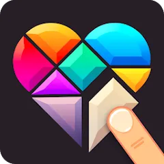 Взломанная Polygrams - Tangram Puzzles (Полиграммы)  [МОД Mega Pack] - полная версия apk на Андроид