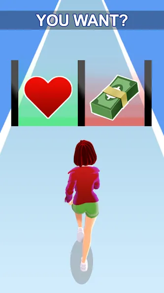 Girl Run 3D - Fun Running Game (девушка бежит)  [МОД Unlocked] Screenshot 1