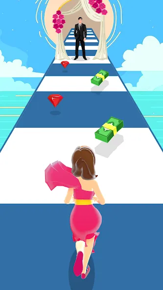 Girl Run 3D - Fun Running Game (девушка бежит)  [МОД Unlocked] Screenshot 4