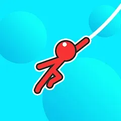 Взломанная Stickman Hook  [МОД Все открыто] - последняя версия apk на Андроид