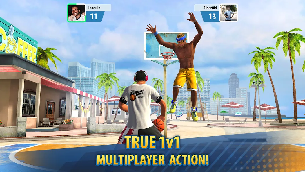 Basketball Stars: Multiplayer (Баскетбол Старс)  [МОД Menu] Screenshot 2