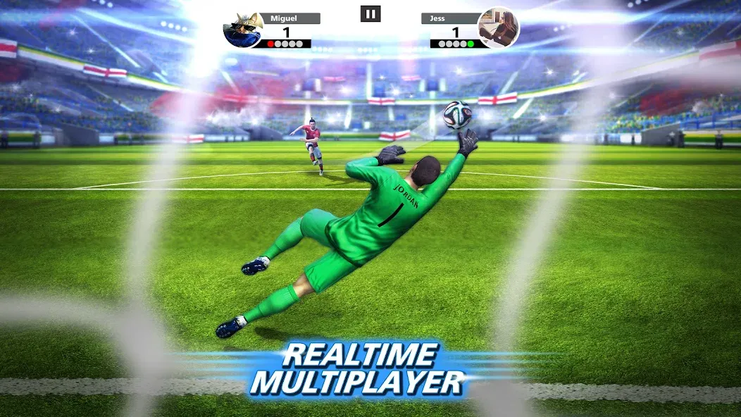 Football Strike: Online Soccer (Футбольный забастовка)  [МОД Unlimited Money] Screenshot 2