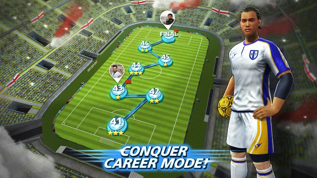 Football Strike: Online Soccer (Футбольный забастовка)  [МОД Unlimited Money] Screenshot 5