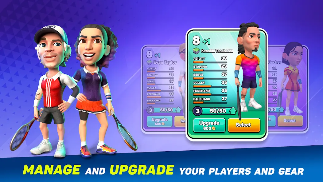 Mini Tennis: Perfect Smash (Мини Теннис)  [МОД Mega Pack] Screenshot 3