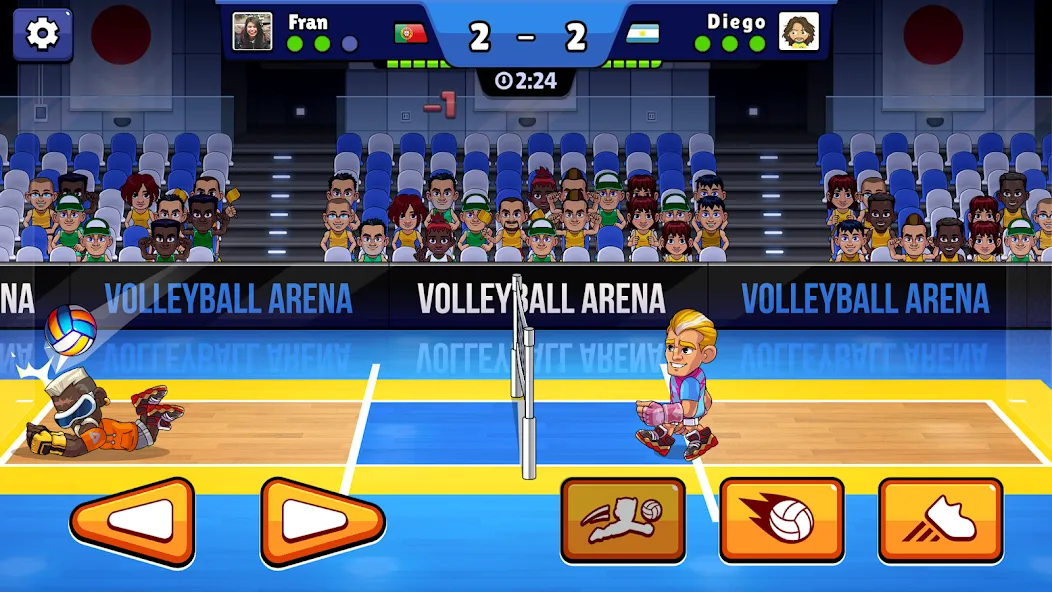 Volleyball Arena: Spike Hard (Волейбольная арена)  [МОД Mega Pack] Screenshot 1