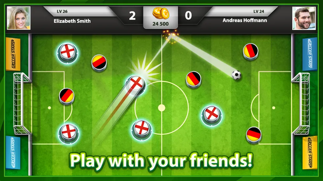 Soccer Stars: Football Games (ок Старс)  [МОД Бесконечные монеты] Screenshot 1