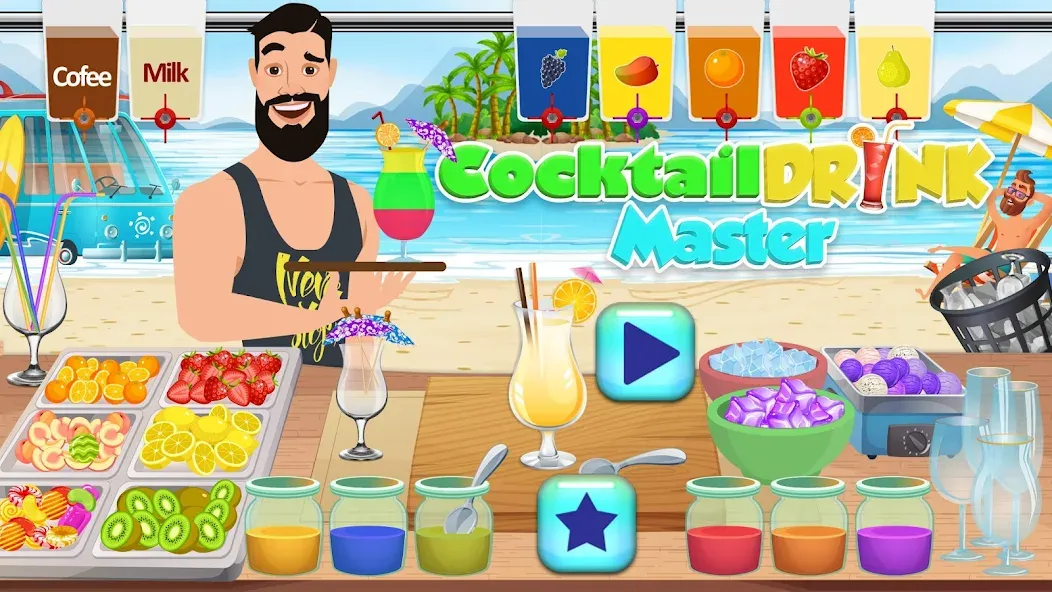 Boba cocktail:DIY recipe games  [МОД Бесконечные деньги] Screenshot 3