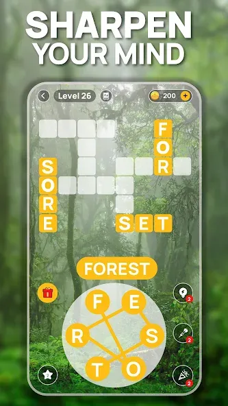 Word Scenery: Crossword (Ворд Трип)  [МОД Бесконечные монеты] Screenshot 2