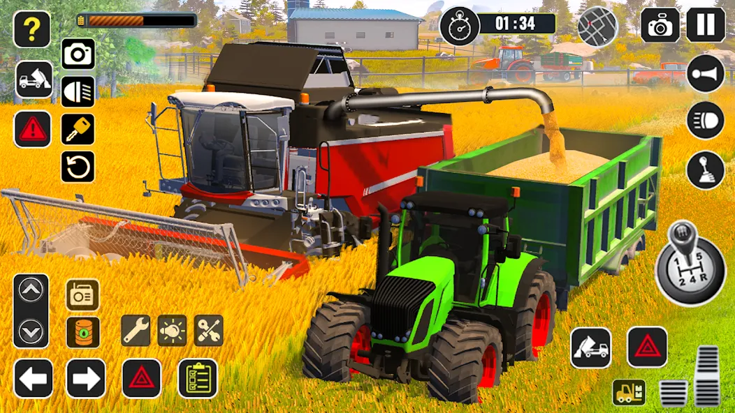 Tractor Farming Game Harvester  [МОД Mega Pack] Screenshot 1