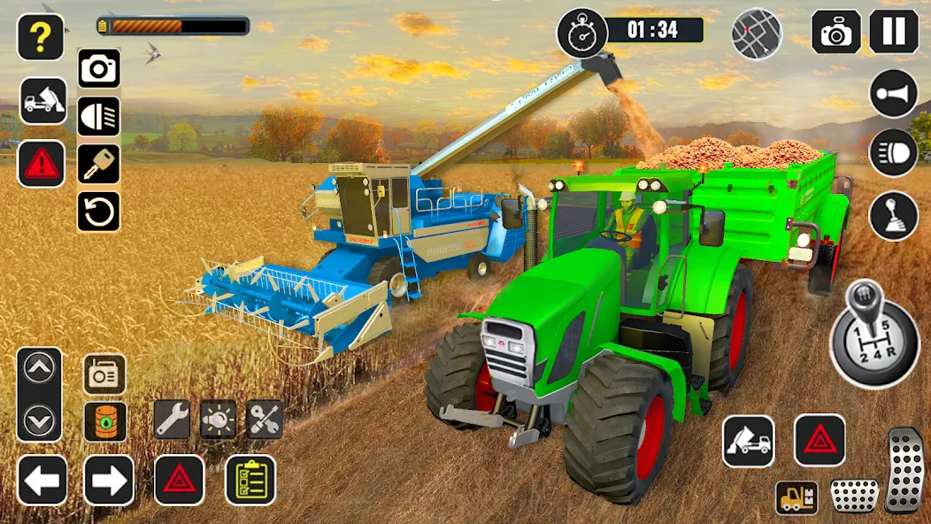 Tractor Farming Game Harvester  [МОД Mega Pack] Screenshot 4