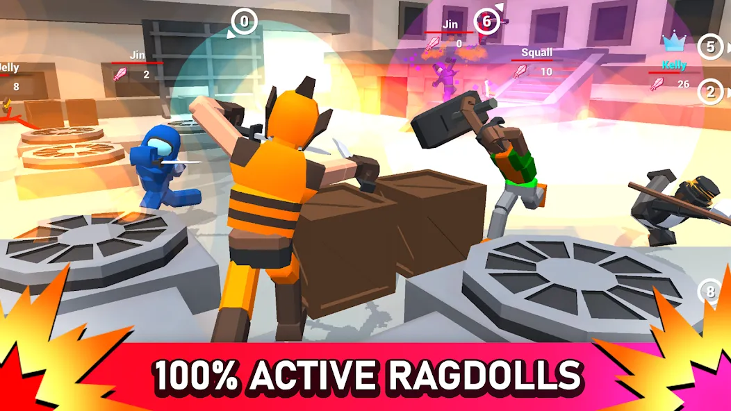 Smashgrounds.io: Ragdoll Arena  [МОД Много денег] Screenshot 1