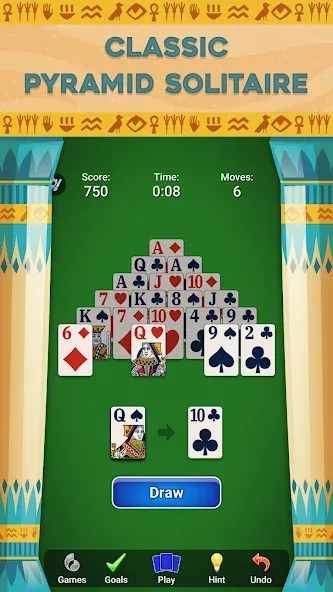 Pyramid Solitaire - Card Games (Пирамида Солитер)  [МОД Все открыто] Screenshot 3